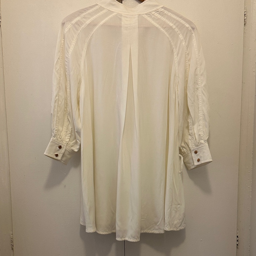 Zimmermann Cream Button-Up Blouse - Picture 12 of 15